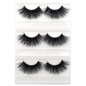 Visofree Eyelashes Mink Eyelashes Criss-cross Strands Cruelty Free 3D 25mm Lashes Mink Lashes Soft Dramatic Eyelashes E80 Makeup (Color: 3pairs E78 no box)