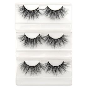 Visofree Eyelashes Mink Eyelashes Criss-cross Strands Cruelty Free 3D 25mm Lashes Mink Lashes Soft Dramatic Eyelashes E80 Makeup (Color: 3pairs E67 no box)