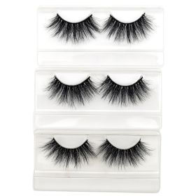 Visofree Eyelashes Mink Eyelashes Criss-cross Strands Cruelty Free 3D 25mm Lashes Mink Lashes Soft Dramatic Eyelashes E80 Makeup (Color: 3pairs E76 no box)