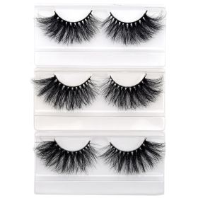 Visofree Eyelashes Mink Eyelashes Criss-cross Strands Cruelty Free 3D 25mm Lashes Mink Lashes Soft Dramatic Eyelashes E80 Makeup (Color: 3pairs E66 no box)