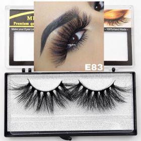 Visofree Eyelashes Mink Eyelashes Criss-cross Strands Cruelty Free 3D 25mm Lashes Mink Lashes Soft Dramatic Eyelashes E80 Makeup (Color: E83)