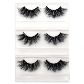 Visofree Eyelashes Mink Eyelashes Criss-cross Strands Cruelty Free 3D 25mm Lashes Mink Lashes Soft Dramatic Eyelashes E80 Makeup (Color: 3pairs E59 no box)