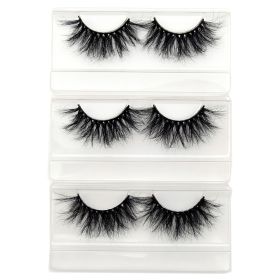 Visofree Eyelashes Mink Eyelashes Criss-cross Strands Cruelty Free 3D 25mm Lashes Mink Lashes Soft Dramatic Eyelashes E80 Makeup (Color: 3pairs E70 no box)