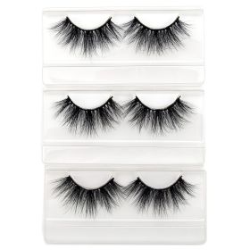 Visofree Eyelashes Mink Eyelashes Criss-cross Strands Cruelty Free 3D 25mm Lashes Mink Lashes Soft Dramatic Eyelashes E80 Makeup (Color: 3pairs E73 no box)